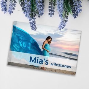 Close-up of an affordable custom photo book from the Crafted Memories everyday collection.