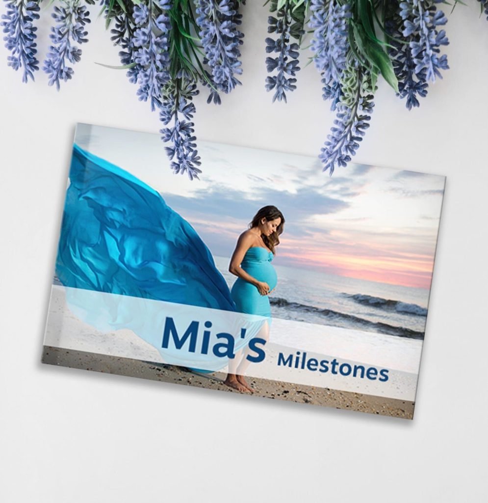 Close-up of an affordable custom photo book from the Crafted Memories everyday collection.