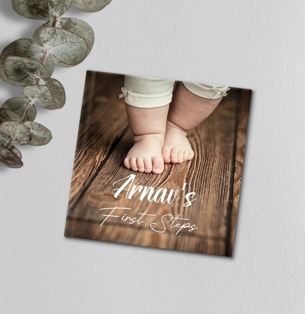 Custom everyday photo book by Crafted Memories showing affordable printing options.